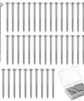 120 Pack Heavy Duty Nine By Three Inch Satin Nickel Door Hinge Screws With Lock Jaw Grip and Smooth Glide Action for hog tying cabinet doors.