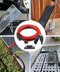Beefy Heavy Duty 10 AWG SAE To Solar Panel Connector Cable 10 Ft With Polarity Reverse Adapter in various solar setups