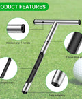 12 Inch Stainless Steel Soil Probe Rod With T Handle For Quick Dirt Testing Includes Soil Sample Kit Heavy Duty Garden Tool