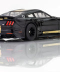 Ford Shelby Mustang GT500H Mega G Plus HO Slot Car Black And Gold King Of The Road Edition, rear view