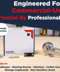 Heavy Duty Commercial Door Handle Non Locking Passage Function For Meeting Rooms And Kitchens Grade 2 Nickel Finish