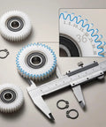 Durable Nylon Gear Clutch 36 Tooth Motor Gear For Road Motors Replacement Part with caliper and snap rings, high quality construction.