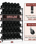 Six Tier Beefy Wire Shelving On Wheels For Garage Storage 36 Inch Wide By 18 Inch Deep By 78 Inch High Heavy Duty Steel Construction Holds Up To 1500 Lbs Total Capacity Per Shelf 250 Lbs Mobile Rack, black steel wire rack with 2-inch casters