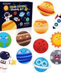 Cool Outer Space Sewing Kit For Kids DIY Felt Crafts With Nine Planet Pieces And Two Space Patterns Rocket And Astronaut