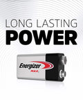 9V Alkaline Batteries, 2 Pack, Long Lasting Power For Smoke Detectors, Meters, Toys, And Everyday Electronics, Reliable 9 Volt Battery Pack For Home Use