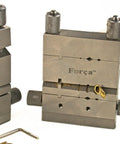 Slick Jewelry Miter Vise For Exact Tube And Wire Cutting At Forty Five To One Thirty Five Degrees with precision metal components.