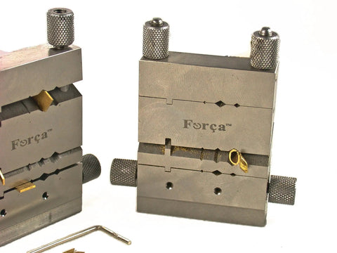 Slick Jewelry Miter Vise For Exact Tube And Wire Cutting At Forty Five To One Thirty Five Degrees with precision metal components.