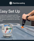 Easy Read Rain Harvesting Tank Gauge With At A Glance Water Level Indicator And No Fuss One Hole Install For Quick Setup In Your Backyard Off Grid Or Farm Rainwater System on tank lid