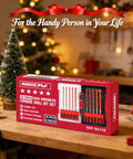 Go-To 10-Piece Masonry Drill Bit Set With 6-Inch Carbide Tipped Bits And Hex Shank in holiday-themed packaging