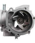 Close-up view of metal water pump part from Complete Timing Belt Kit And Water Pump Set For 1999 To 2005 2.2L And 2.5L SOHC H4 EJ22 EJ25 Engines