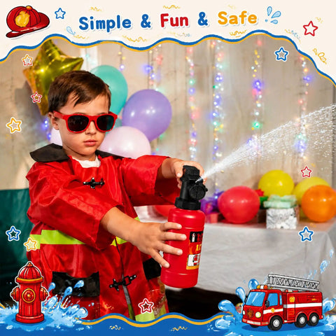 Rad Mini Fire Extinguisher Squirter Toys For Kids Pump Action Water Spray Guns Super Cool For Summer Pool Parties And Birthday Party Favors Bulk 12 Piece Set