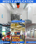 Applications of Rugged Four Foot Vapor Tight Shop Light With 40W 50W 60W in car wash, garage, freezer, store, and warehouse.