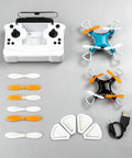 Beginner Friendly Small Drone For All Ages With Easy Takeoff And Landing 360 Degree Flips And Tricks LED Lights Propeller Guards Safe Flight Mode display with accessories
