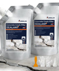 Self Leveling Concrete Crack Filler Two Pack Fast Curing Watersealer Plugs for sealing driveway and porch cracks