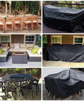 Heavy Duty 600D Waterproof Patio Furniture Cover For Rectangular Couch And Sectional Sets 165 By 28 By 28 Inches Tough As Nails All Weather Outdoor Shield For Deck Lawn And Backyard Keeps Rain Dust Leaves Off.