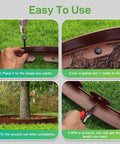 Steps to install the Durable Plastic Landscape Edging Kit No Fuss Easy Install 2 Inch Tall 33 Ft Border With 30 Spikes.
