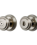Interior Privacy Door Knob Lock For Bedroom Or Bathroom With Microban Protection Keyless Inside Lock Satin Nickel Finish