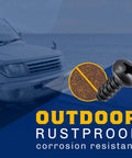 Black Oxidized 18-8 Stainless Steel License Plate Screws Pack Of 4 For Rustproof Security And Saltwater Resistance image