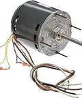 5.6 Inch Frame Totally Enclosed PSC Condenser Fan Motor With Sleeve Bearing, 0.75 HP, 1075 RPM, shown with wiring