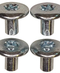 Top Shelf 5/16 Inch T55 Torx Barrel Nuts 4 Pack Zinc Coated Dome Cap Cam Lock Fasteners for secure cargo attachment.