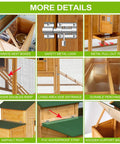 Backyard Chicken Coop On Wheels For 1 To 2 Chickens With Nesting Box Weatherproof Wooden Hen House details and features
