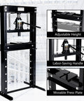 20 Ton Hydraulic H Frame Shop Press With Adjustable Table And Stamping Plates for auto repair and metalworking projects.