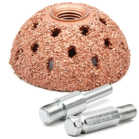 Heavy Duty 42mm Tungsten Steel Tire Repair Kit Featuring Durable Buffing Wheel Pro Grade Rubber Roller And Precision Scraping Cutter For Badass Road Repairs including a tungsten buffing wheel.