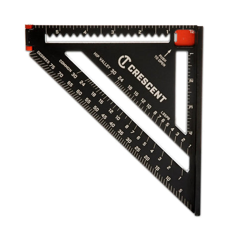 2 In 1 Extendable Layout Tool with 6 Inch Fold Out Arm, Quick Lock Release, aluminum construction showing markings and angles