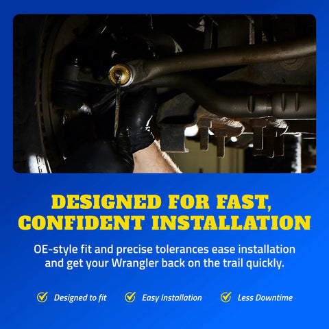 Steering Tie Rod End For Jeep Wrangler 2007 2017 And 2018 JK, installed under front suspension