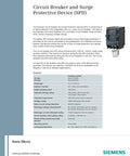 Whole House Surge Protector With Dual 15 Amp Breakers For Load Centers And Meter Combos Ul Listed SPD Unit product datasheet display