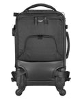 Front view of 58T Pro Camera Trolley Bag And Backpack For DSLR And Mirrorless Gear With Removable Partitions Left Tripod Pocket Black