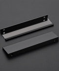 Matte Black Cabinet Pulls 5 Inch Finger Edge 128mm Center to Center 30 Pack for Kitchen Cabinets and Dresser Drawers Easy Grip Handles