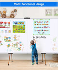 Pro Grade Wall Mounted Magnetic Whiteboard 72 By 48 Inches With Aluminum Frame Foldable Marker Board And Long Pen Tray