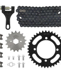 Heavy Duty 420 Chain And Sprocket Set For 50cc To 125cc Machines, Universal Fit For Motorcycles, ATVs, Go Karts, And Mini Bikes