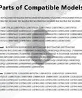 Parts list for Upgraded Dryer Lint Screen With Case Cover For Whirlpool And Kenmore Dryers And Washers model numbers.