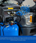 Whisper Quiet 26 Gallon Vertical Air Compressor 175 Psi Oil Free Electric Workshop Beast used for automotive repairs.