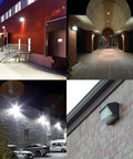 High Output 150W Wall Pack Light With Dusk To Dawn Sensor, 19500 Lumens Of 5000K Daylight on warehouses and garages