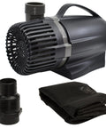 Heavy Duty 3600 GPH Pond Waterfall Pump With 170W Low Energy Power ETL Listed Premium Ceramic Shaft And Flex Impeller with accessories.