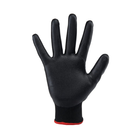 Bone Series Foam Nitrile Mechanic Gloves With Grip For Auto Repair And Tough All Purpose Work Heavy Duty Hand Protection Large Black