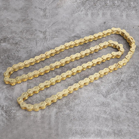 Heavy Duty 48 Link 420 Drive Chain For Off Road Motorcycles, Rugged Engine Chain For Rough Terrain, High Tensile Strength