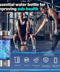 Portable Hydrogen Water Bottle With PEM-SPE Tech USB Rechargeable Ionizer Cup in a gym