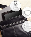 Slick D Rings Kit With Swivel Clasps Slide Buckles And Lobster Hooks For Handbags showing swivel lobster clasp and D rings.