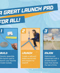Steps to use PS II Model Rocket Launch Pad For Mid Powered Rockets Ready To Blast Off With A 60 Inch Threaded Steel Launch Rod PVC Leg System And A 5 Inch Galvanized Mount Essential Rocket Kit Accessory For Ages 10 And Up