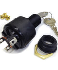 Bayliner Marine Ignition Switch MP39780 with brass back up nut, inner seal, non-conductive housing, and key
