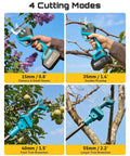 2 In 1 Electric Pole Pruner With 4 Mode Adjustable Cut And 2 Point 2 Inch Diameter, Cordless Pruning Shears With Brushless Motor