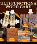 Top Shelf Water Based Wood Stain In Deep Walnut Tone To Refresh Scuffed Furniture And Cabinetry With Nontoxic Low Odor Formula.