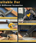 Cordless Die Grinder With 20V Battery Compatibility One Quarter Inch Precision Chuck Four Speed 26000 RPM Brushless Motor For Grinding Woodworking Rust Removal Polishing Bare Tool No Battery Workhorse in various uses like woodworking, auto repair, polishing, carving, and metalwork.