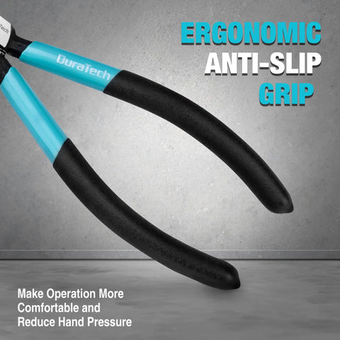 Six Inch Pro Grade Wire Cutters with CNC Machined Edges showing ergonomic anti-slip grip