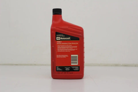Bottle of Ford XT1QF Type F Automatic Transmission Fluid and Power Steering Fluid 1 Quart Built For Ford Transmissions And Steering Rigs