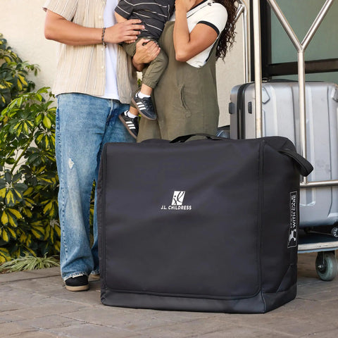 Universal Stroller Travel Bag For Air Travel with family and luggage, durable padded case for gate or luggage check, AirTag compatible